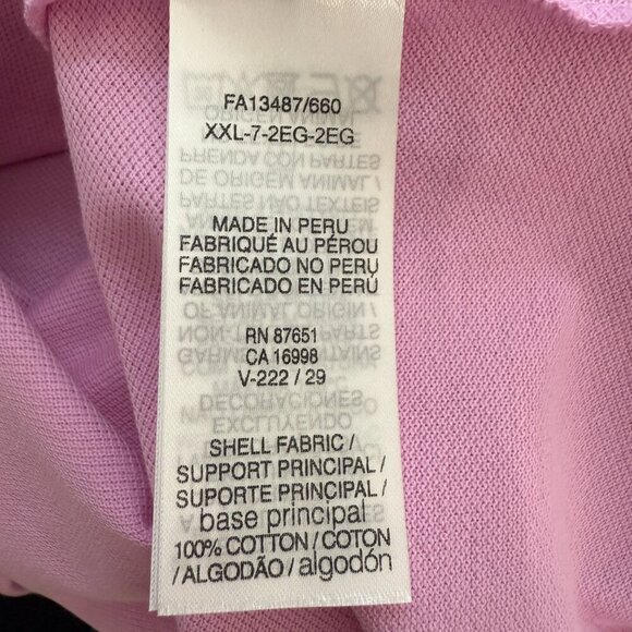 Lacoste Short Sleeve Polo Shirt Men's 7 XXL Pink Classic Fit Preppy Designer NWT - Picture 11 of 12